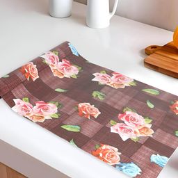 Dakshya Industries Brown & Pink Printed Shelf Liner Organiser-35
