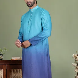 Jompers Men Printed Sequinned Kurta-picture-2