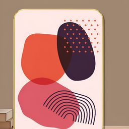 SAF Blue & Pink 1 Piece Wood Wall Paintings-20