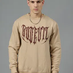 GO DEVIL Men Printed Pullover Sweatshirt-image-50