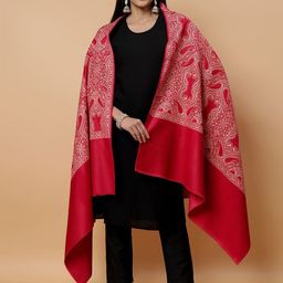 Moda Chales Women Paisley Woven Design Shawl-image-8