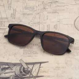 Ted Smith Unisex Wayfarer Sunglasses with Polarised and UV Protected Lens-52