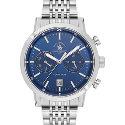 SANTA BARBARA POLO & RACQUET CLUB Men Dial & Stainless Steel Bracelet Style Straps Analogue Watch-image-77
