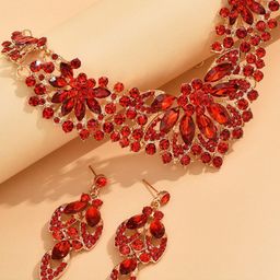 GEHNEY Joy of Jewels Gold-Plated Stainless Steel Necklace and Earrings-image-94