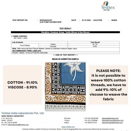 HASHCART Blue & White Floral Printed Pure Cotton 210 TC Single Bedsheet 2.30 m x 1.52 m-image-76