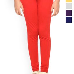 Tik Tok WEARS Girls Pack Of 5 Churidar Length Leggings-image-95