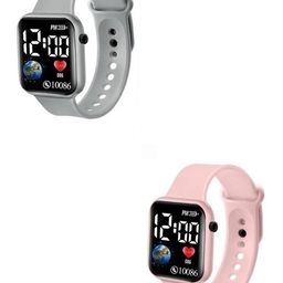 TARIDO Pack Of 2 Unisex Digital Watch 1993SM04-image-40