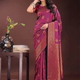 DIVASTRI Woven Design Zari Saree-picture-24