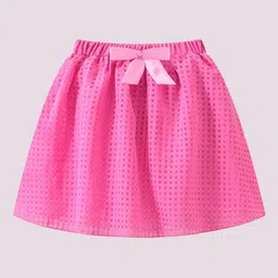 Mark & Mia Girls Bow Detailing Flared Knee Length Skirt-image-74