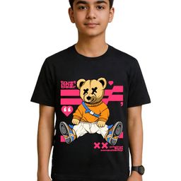 TeeSlix Unisex Black Tshirts-image-68