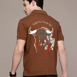 Moda Rapido Men Printed Polo Collar T-shirt-image-12
