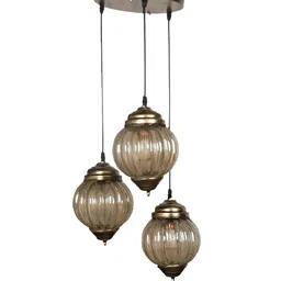 KINIS Gold-Toned Textured Abstract Shaped Ceiling Lamp image 5