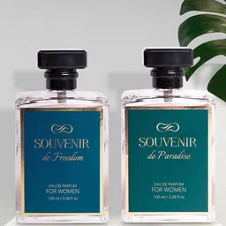 Souvenir Women Set Of 2 De Paradise & De Freedom Long Lasting Eau De Parfum - 100 ml Each-picture-11