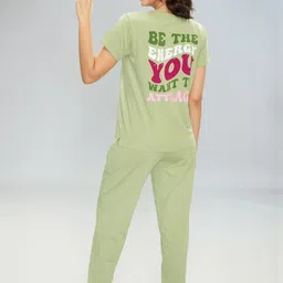 LOTIK Women Cotton Lycra Solid Nightsuit & Tracksuit Set-image-15