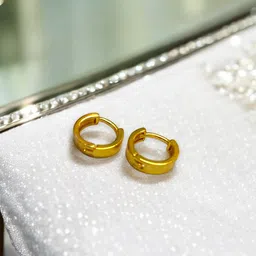 AARTISAI Gold-Plated Circular Shaped Hoop Earrings-53