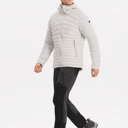 Decathlon Men Hooded Solid Padded Jacket-picture-17