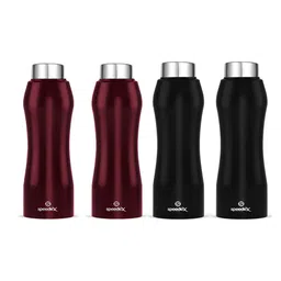Speedex Maroon & Black 4 Pieces Stainless Steel Water Bottle - 1000 ml Each-image-92