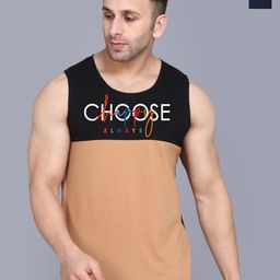 SLOWLORIS Men Pack Of 2 Printed Combed Cotton Gym Vests VSL26 CMB(CHS BLACKRUST)(NVR-image-60