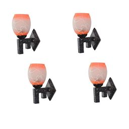 1ST TIME Orange & White Solid Glass Traditional Cylinder Wall Lamps Wall Lamps-picture-19