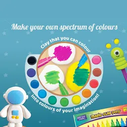 Imagimake Kids 25 Pcs Coloring & Clay Activity Kit-46