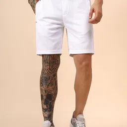 Cantabil Men Self Design Mid-Rise Shorts-image-12