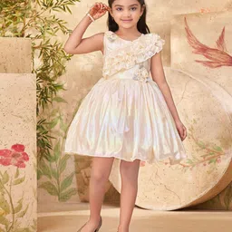 Sangria Girls Self-Designed Frock-image-5