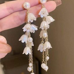 Celestique Contemporary Korean Long Drop Earrings-52