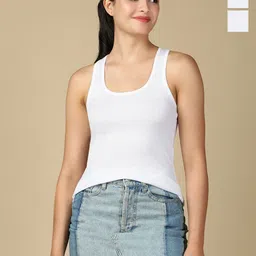 Lux Cozi Pack Of 3 Combed Cotton Camisoles-image-58