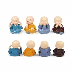Navyaksh Beige & Blue 8 Pieces Metal Decorative Showpiece-image-79