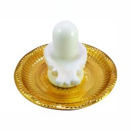 Navyaksh White Marble Shiva Lingam Showpiece-image-73