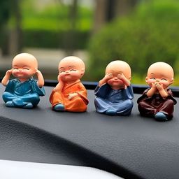 Navyaksh Blue & Orange Buddha Showpiece-image-72