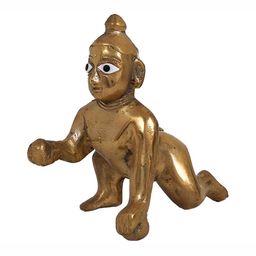 Navyaksh Yellow Brass Laddu Gopal Showpiece-image-84