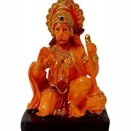 krishnagallery1 Orange & Gold Toned Religious Marble Showpiece-16