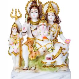 krishnagallery1 White & Gold Toned Religious Marble Showpiece-image-30