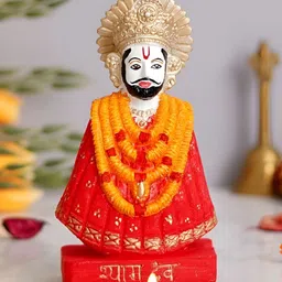 krishnagallery1 White & Red Radha Krishna Shaym Baba Decorative Showpiece-image-55