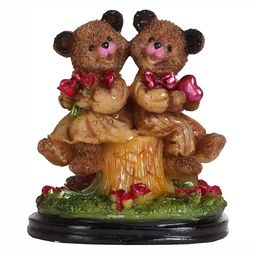 krishnagallery1 Brown & Pink Beautifull Teddy Bear Love Couple Decorative Showpiece-image-74