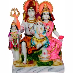 krishnagallery1 White & Pink Marble Finish Showpiece-image-20