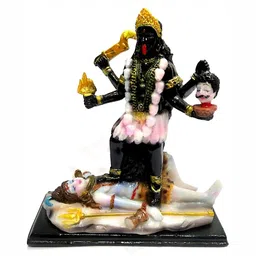krishnagallery1 Black & Gold Toned Religious Sidh Shree Kali Mata Showpiece-image-68
