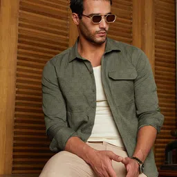 Campus Sutra Men Classic Opaque Casual Shirt-picture-21