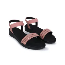 CHINRAAG Women Ankle Loop Open Toe Flats-22