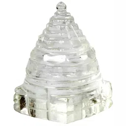 Navyaksh White Crystal Religious Small Shri Yantra Showpiece-image-96