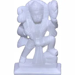 Navyaksh White Hanuman Ji Religious Idol Showpiece-image-52