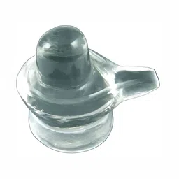 Navyaksh White Crystal Shivling Showpiece-image-44
