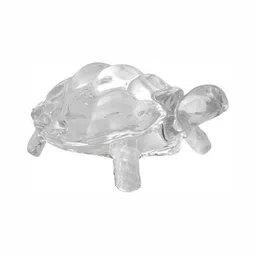 Navyaksh White Crystal Religious Small Turtle Showpiece-image-46