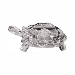 Navyaksh Transparent Crystal Turtle Showpiece-16