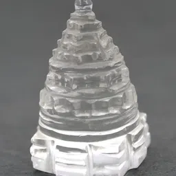 Navyaksh White Crystal Religious Small Shri Yantra Showpiece-image-40