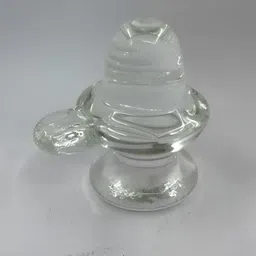 Navyaksh Transparent Shivling Sphatik Religious Showpiece-18