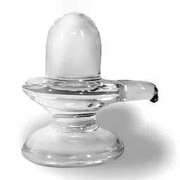 Navyaksh White Crystal Shivling Showpiece-image-99