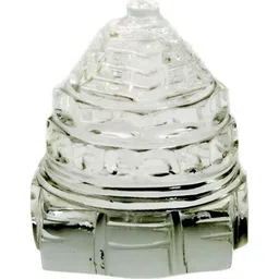 Navyaksh Transparent Crystal Shree Yantra Showpiece-14