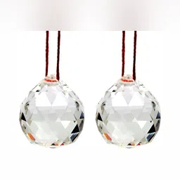 Navyaksh White Crystal Ball Curio Showpiece-image-78